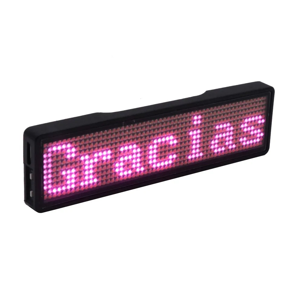 LED Name Tag with Bluetooth