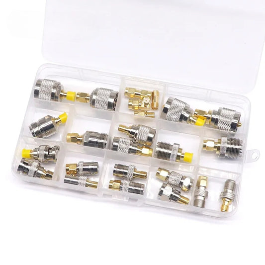 24-teiliges Kit HF-Adapter | BNC | SMA | UHF | TNC | HF-Adapter